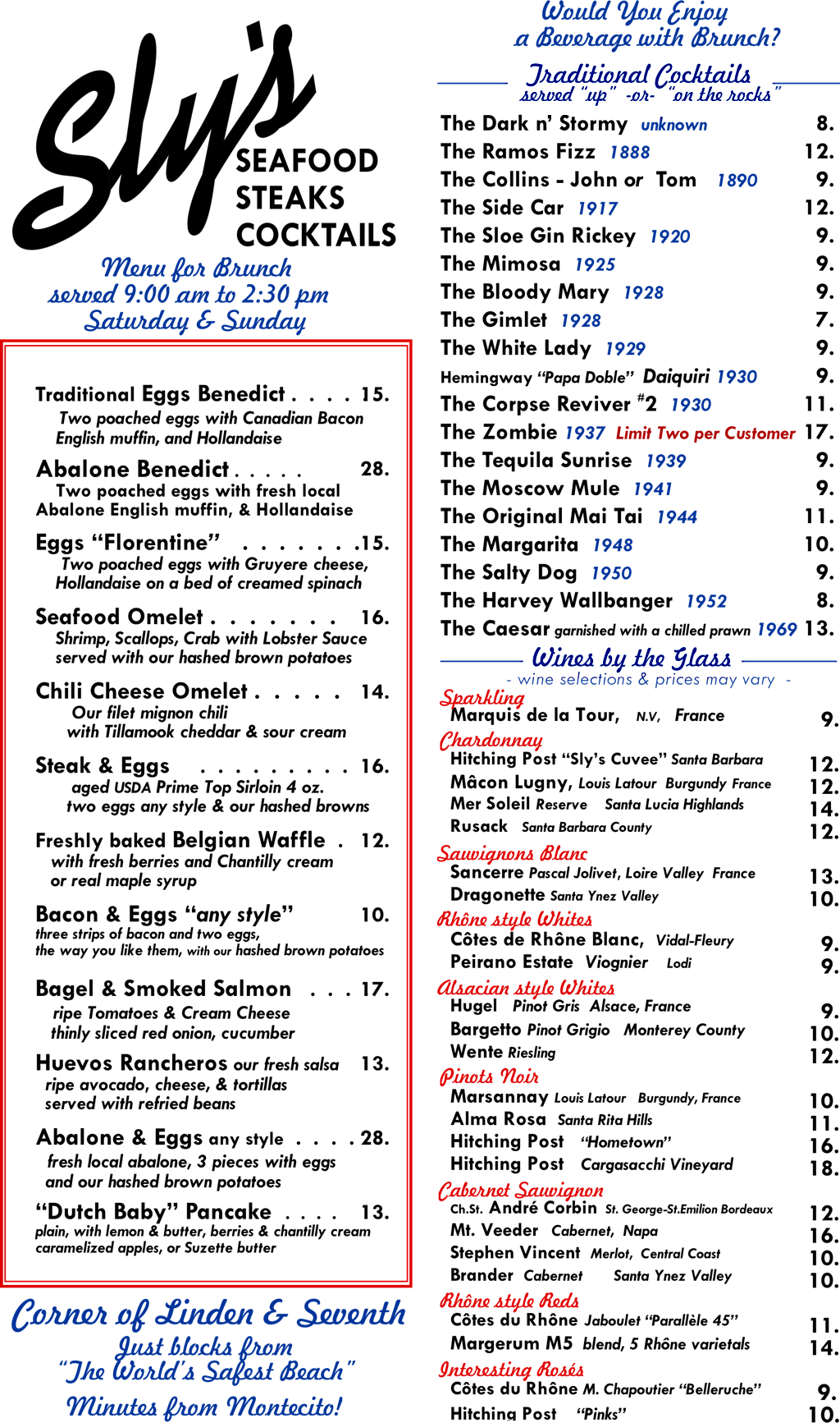 brunch menu